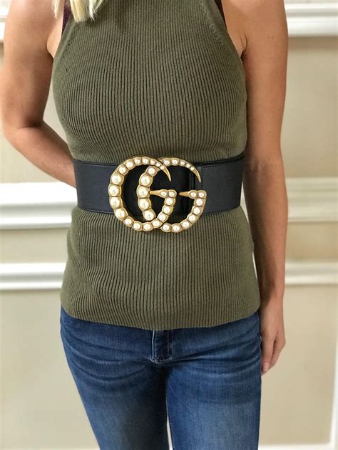 large gucci belt ebay|Gucci wide belt women.